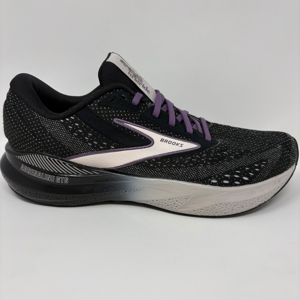 Brooks Adrenaline GTS 24 Women Size 11 Black Purple Running Shoes (1204261B071)